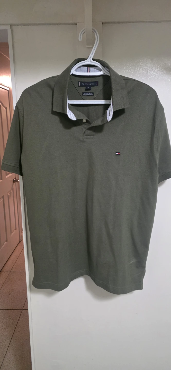 Tommy Hilfiger Men's green Polo Shirt regular size L