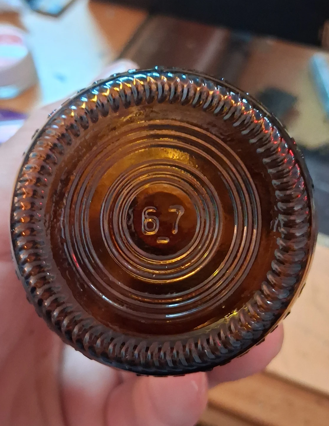 1967 Budweiser Embossed Glass Bottle - photo 2