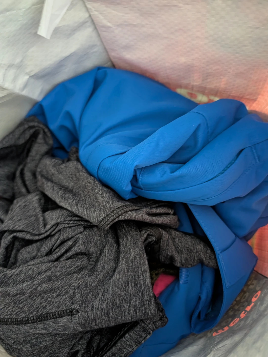 Blue and Grey Athletic Wear