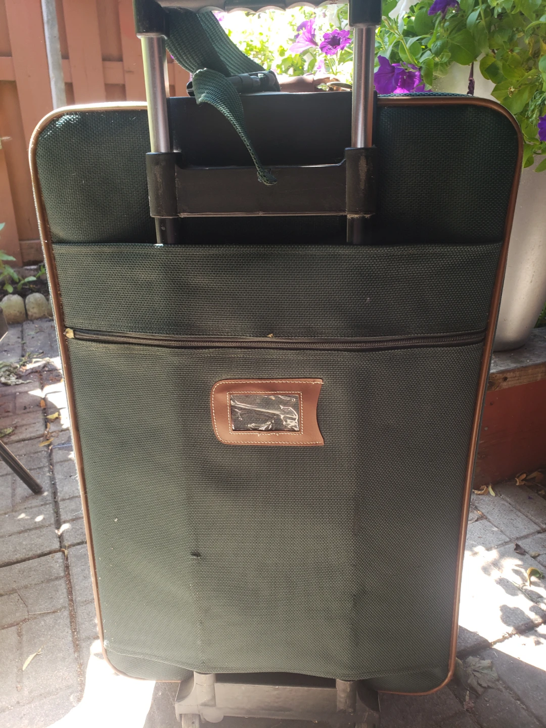 Royal Embassy Green and Brown Suitcase - photo 3