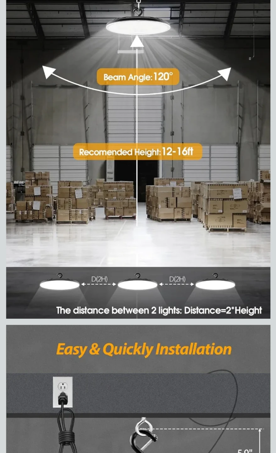 Ultra Bright High Bay Light 10pack - photo 3