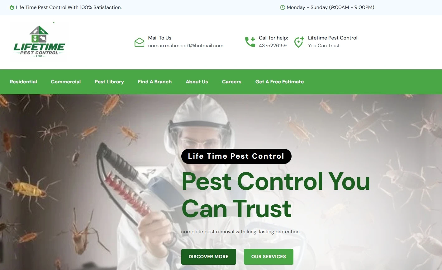 Life Time Pest Control Services