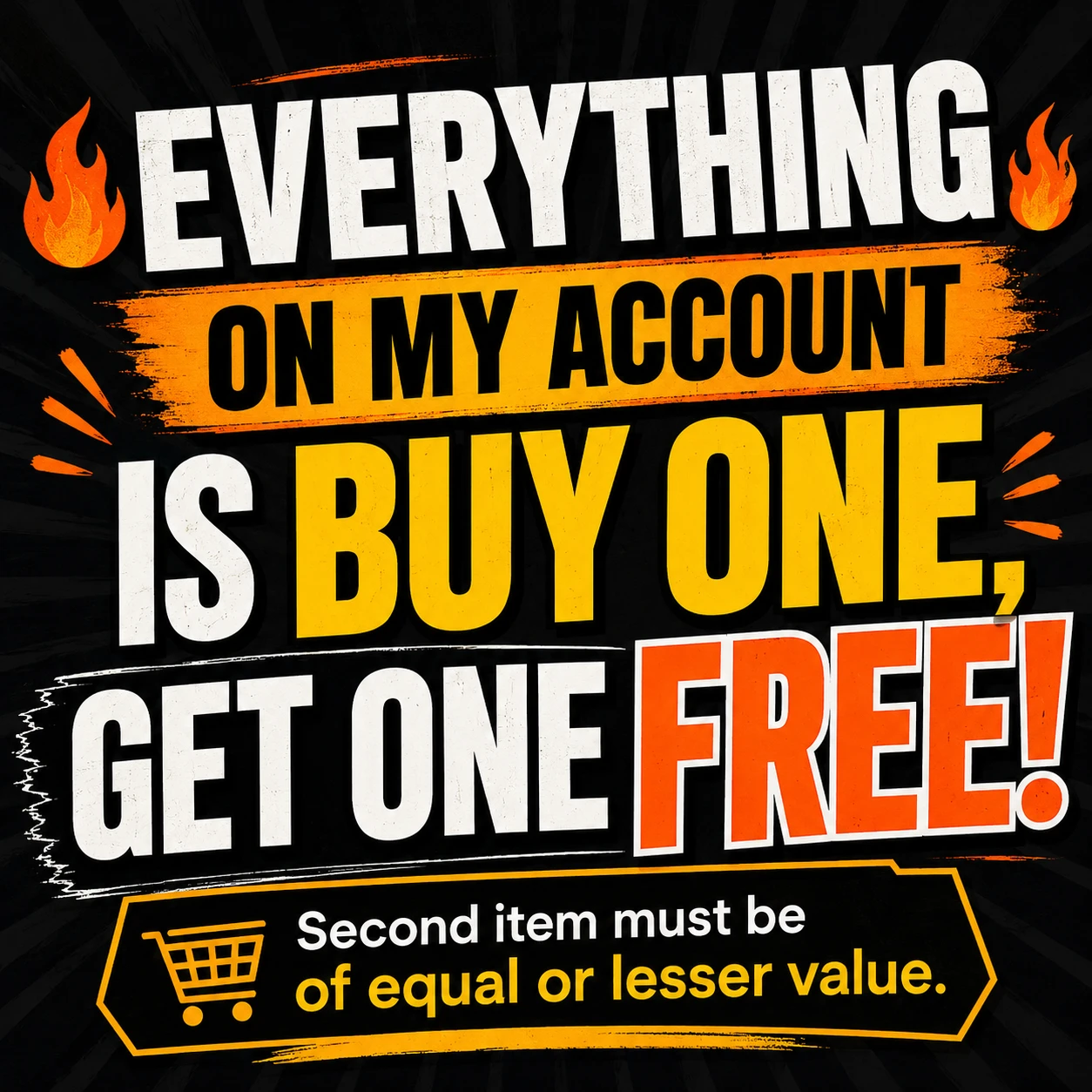 Buy One Get One Free Sale!