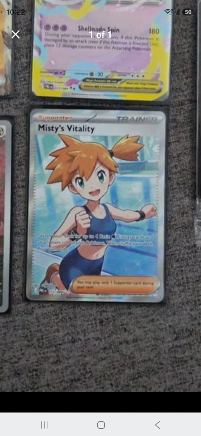 Misty's Vitality Trainer Card - Pokémon