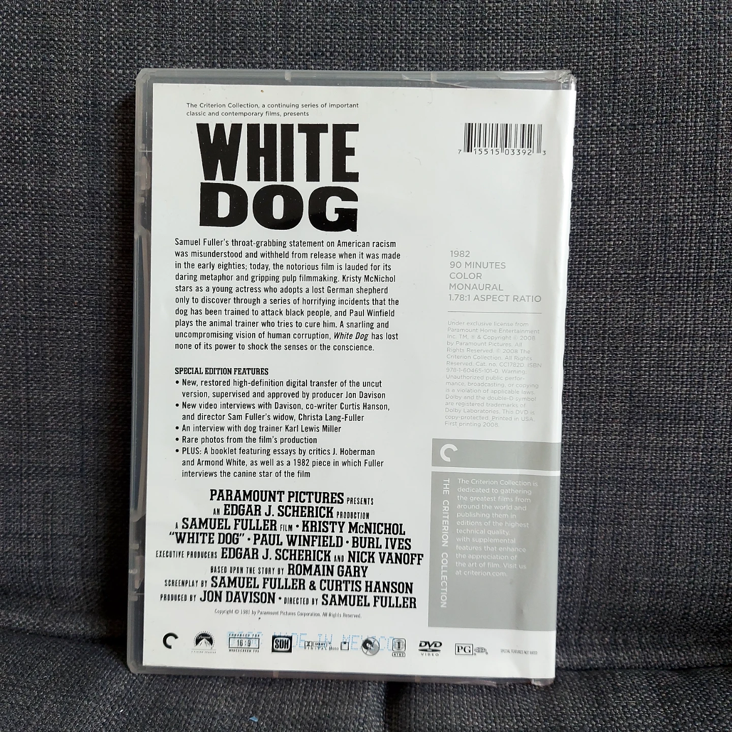 White Dog Criterion Collection Blu-ray - photo 2
