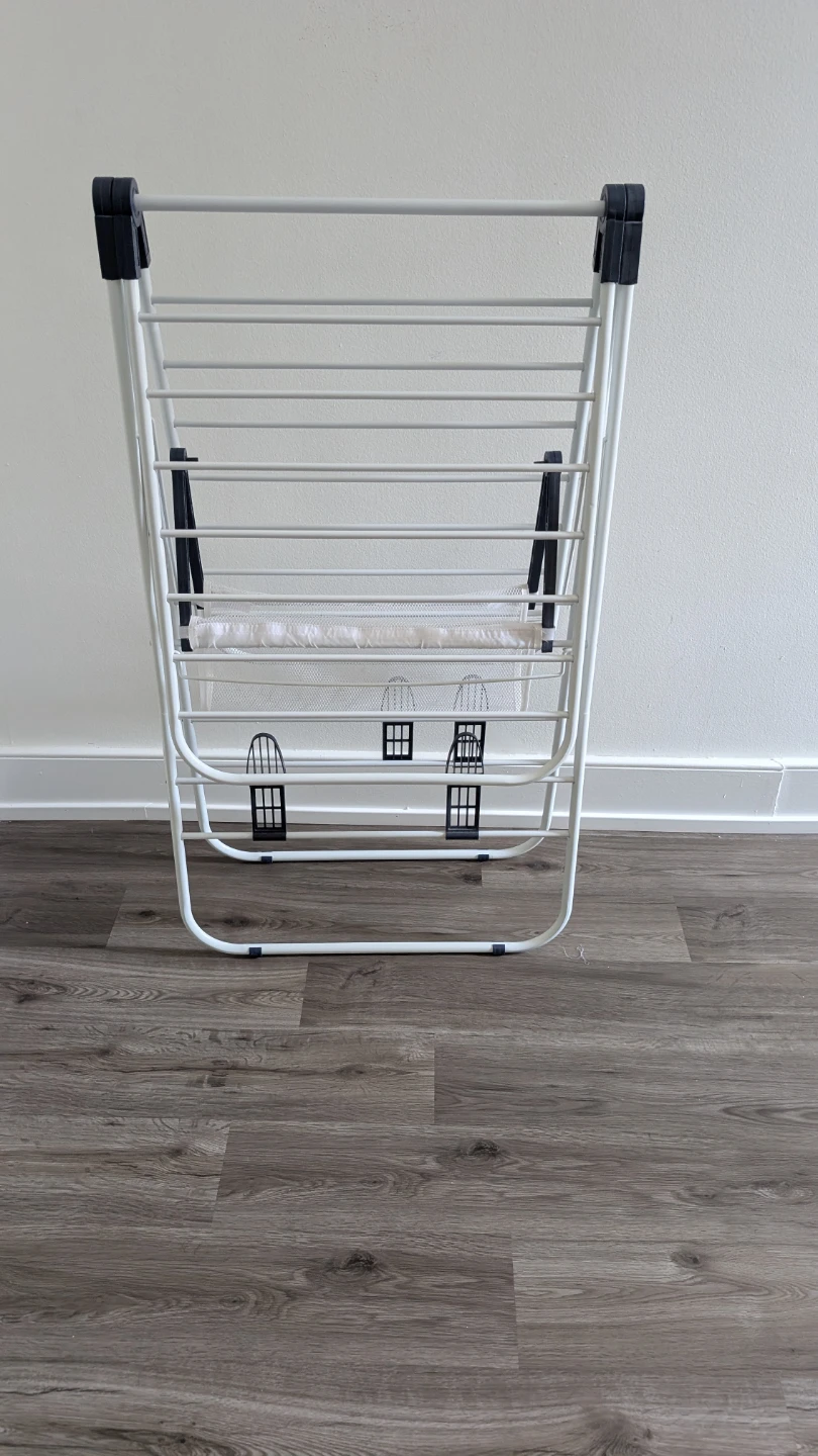White Clothes Drying Rack - photo 2