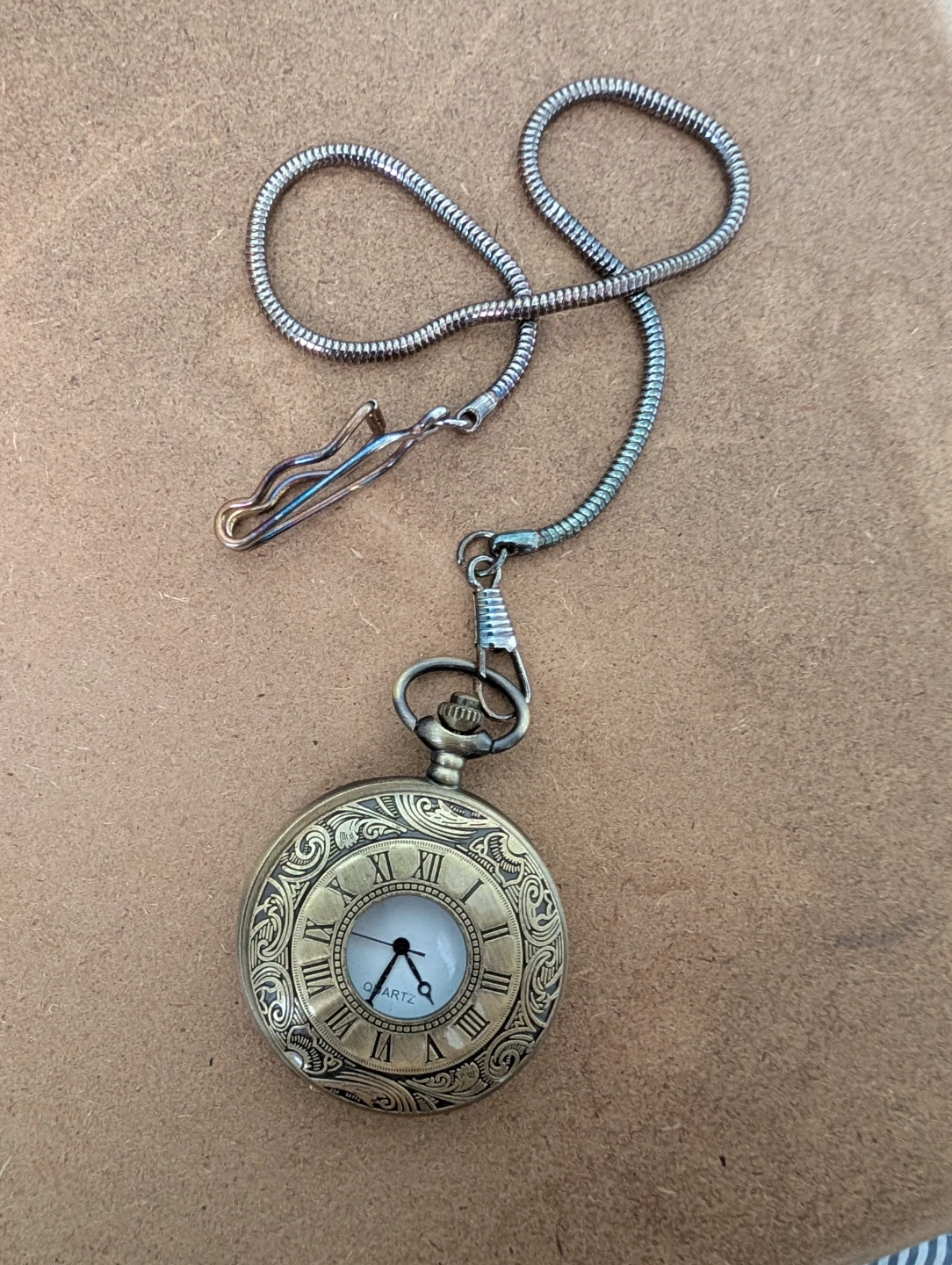Vintage Pocket Watch with Chain
