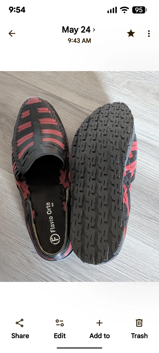 Flavio Orte Woven Leather Shoes size 8. - photo 2
