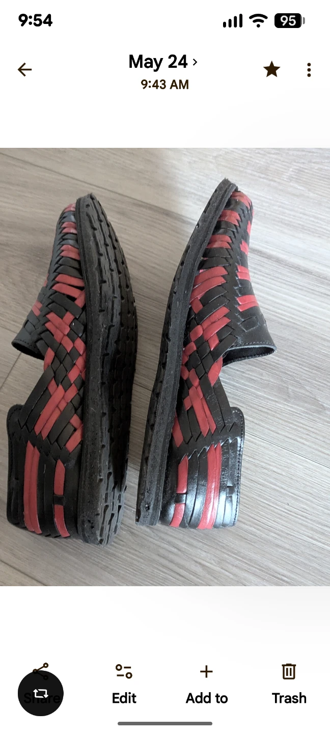 Flavio Orte Woven Leather Shoes size 8. - photo 3