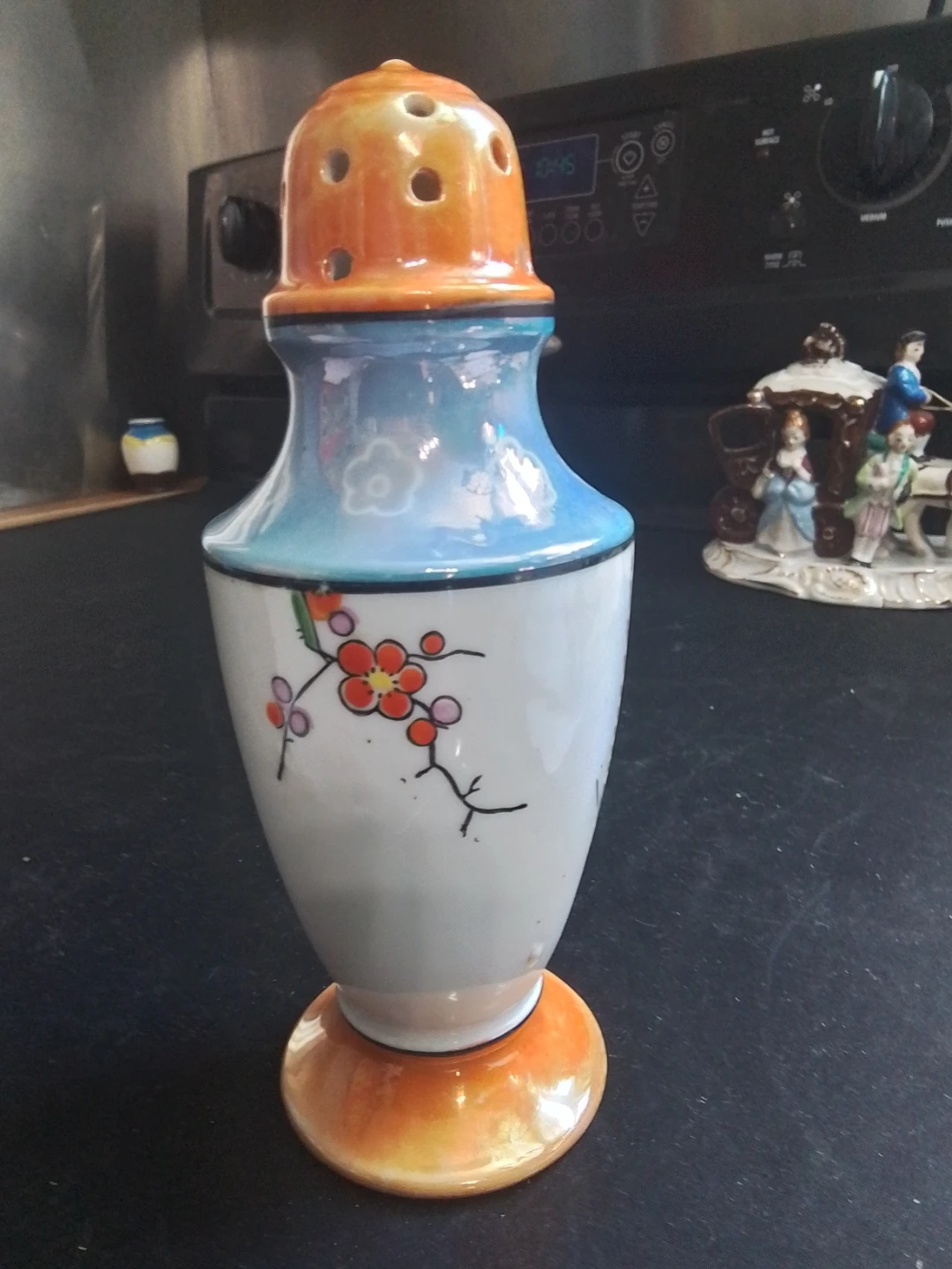 1930s Trico Nagoya Japan Lusterware Porcelain Sugar Shaker - photo 4