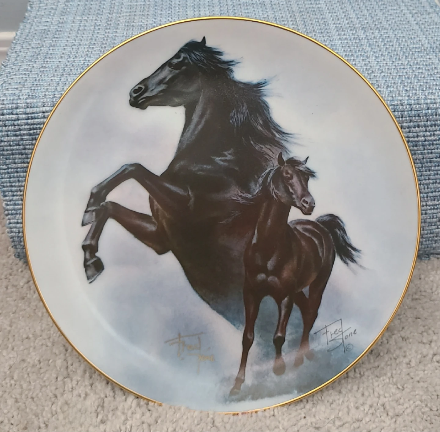 Fred Stone The Black Stallion Collector Plate