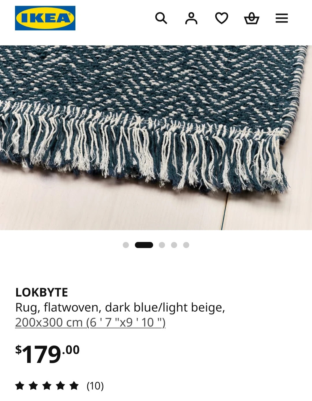 IKEA LOKBYTE Rug - photo 5