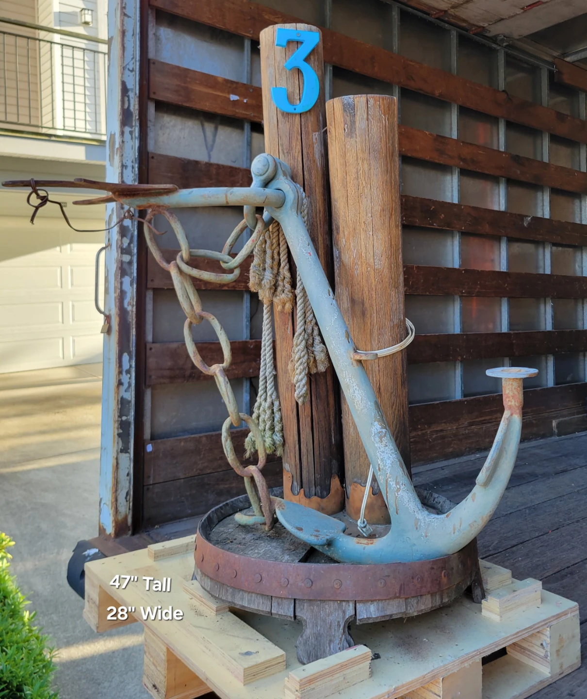 Vintage / Unique Nautical Decor Anchor Display. - photo 3