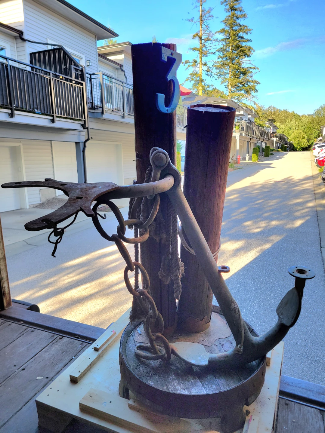 Vintage / Unique Nautical Decor Anchor Display. - photo 5