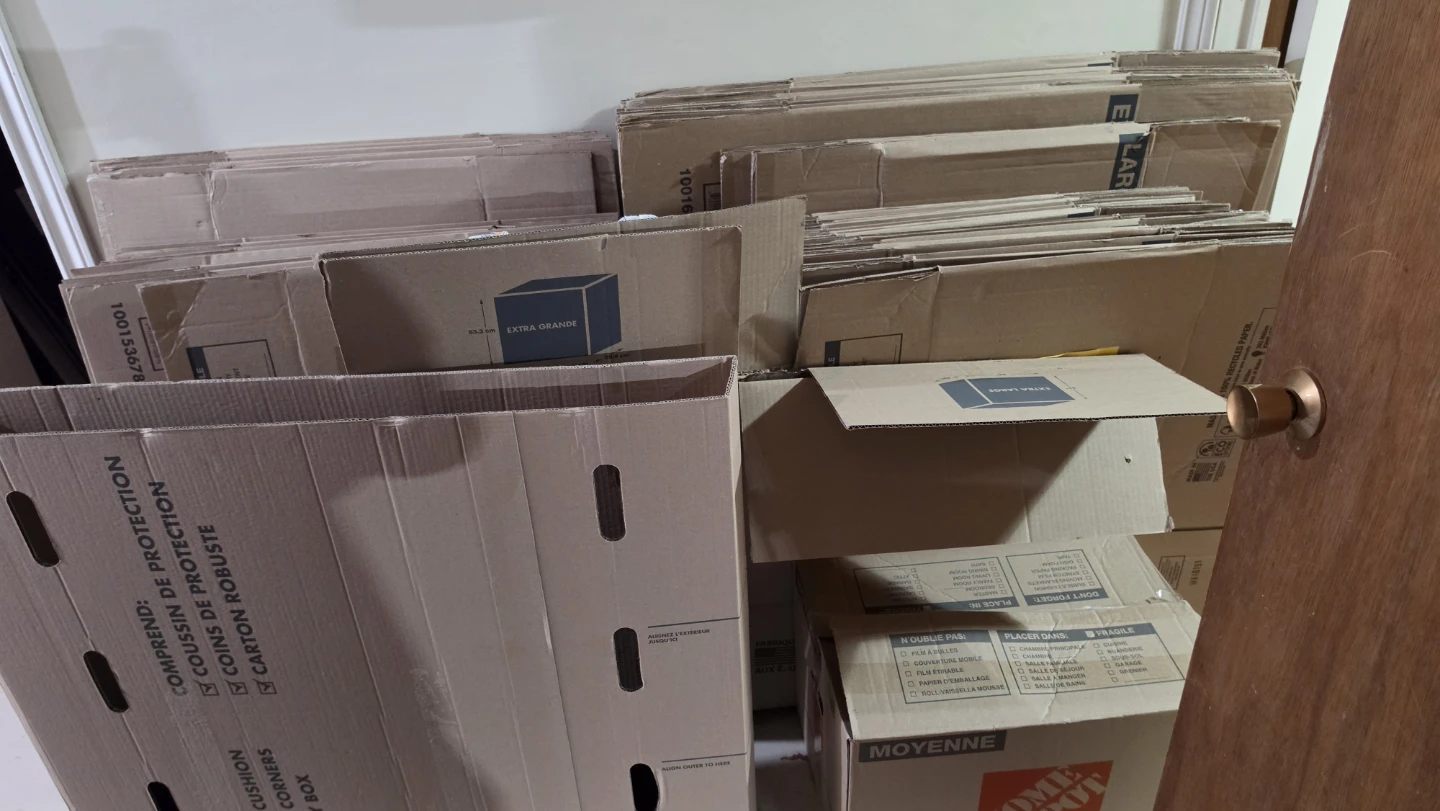Moving Boxes Home Depot- Extra Large, large and Medium Sizes