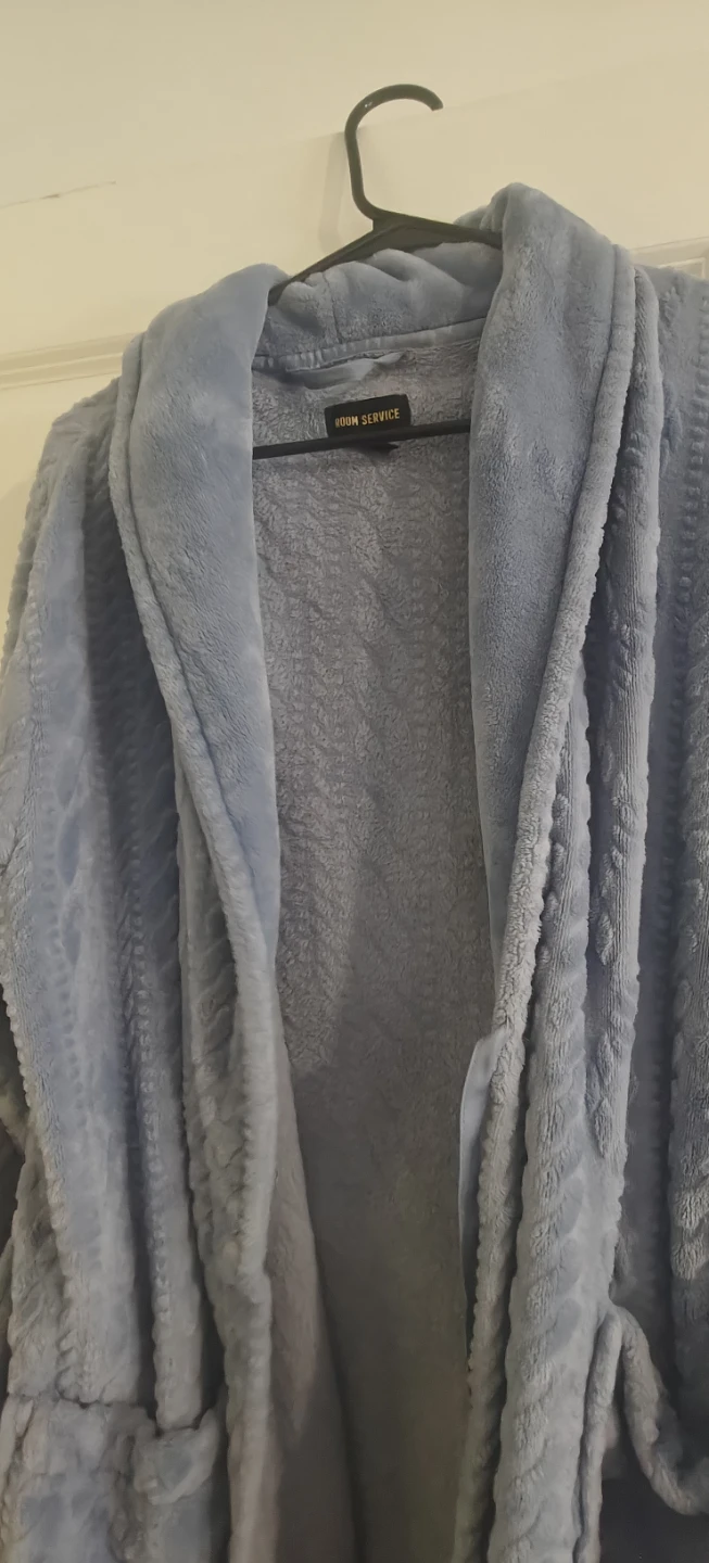 Room Service Blue Fleece Robe - photo 2