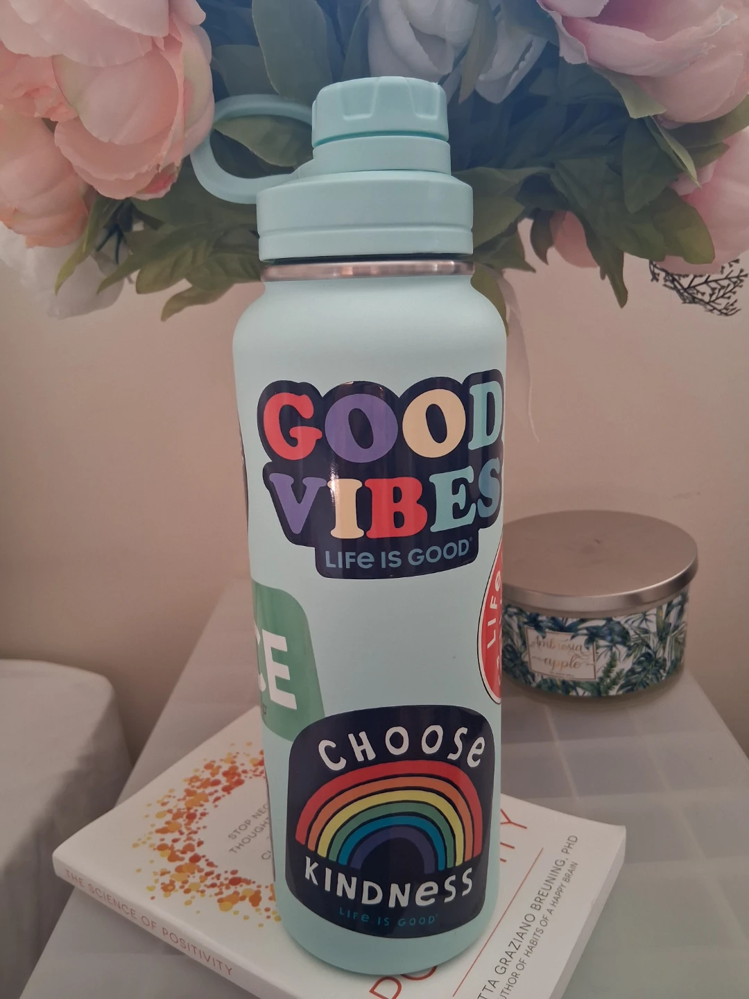 Life Is Good Mint Water Bottle