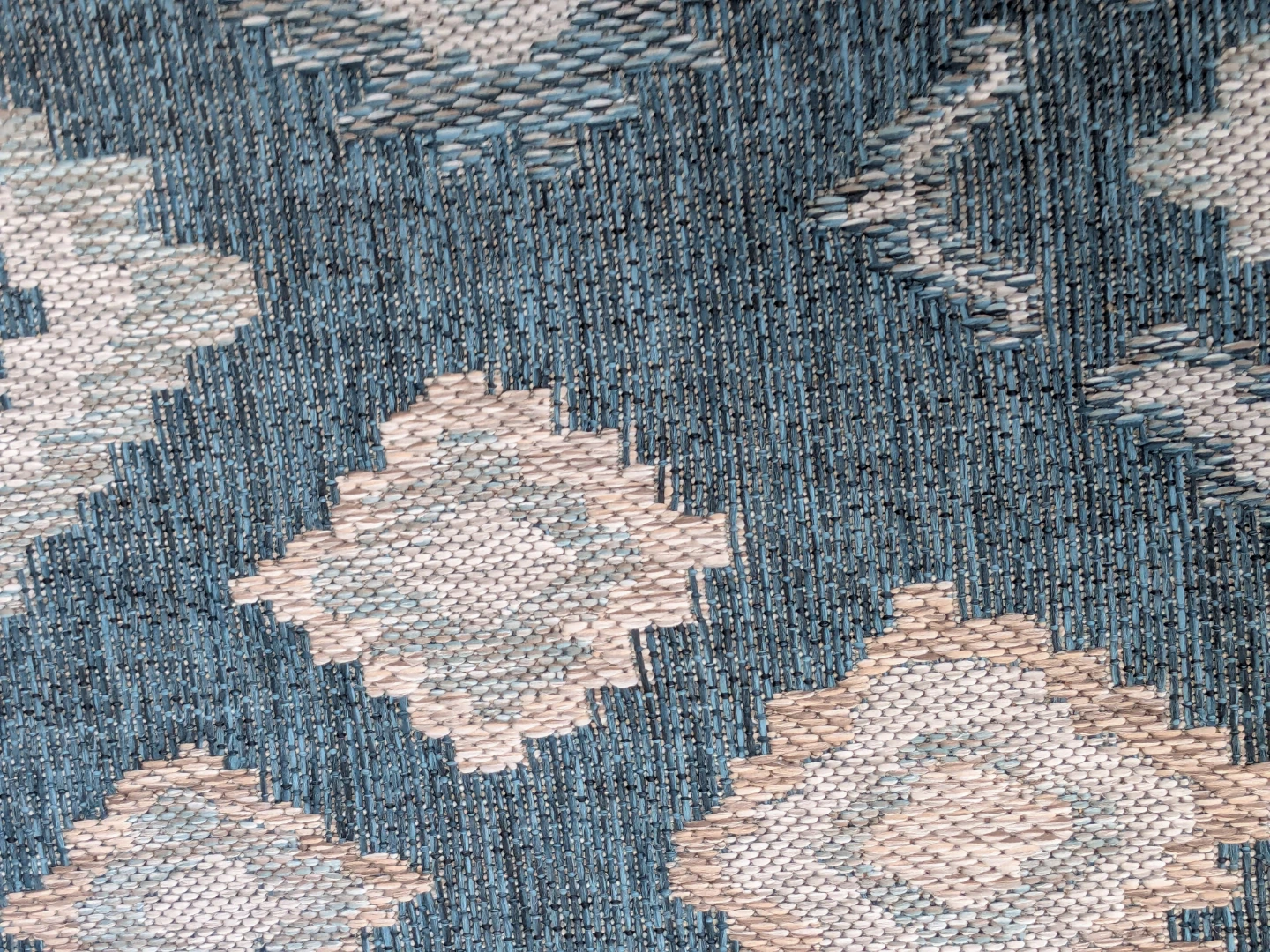 Blue Geometric Pattern Area Rug - photo 4