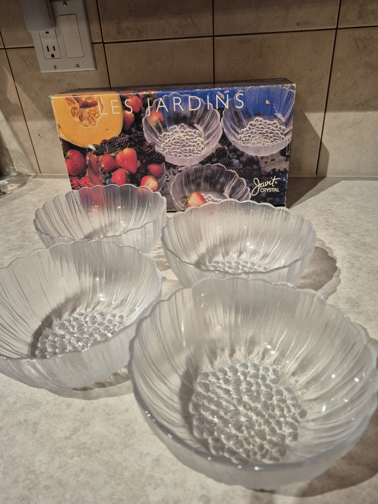 Javit Crystal Les Jardins Bowl Set