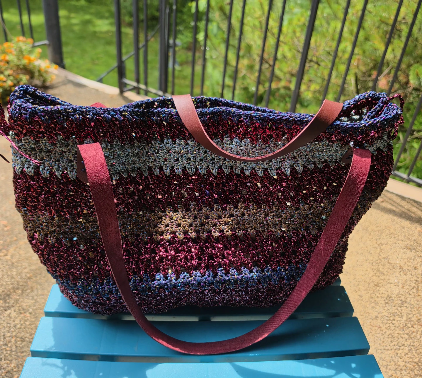 Handmade Crochet Tote Bag - photo 2