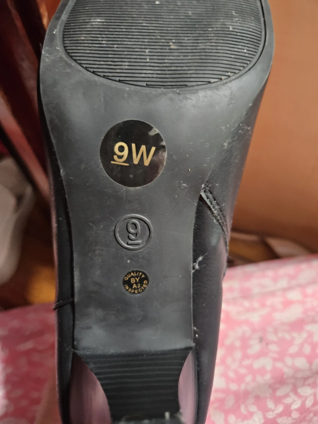 Black Ankle Boots Size 9W - photo 3