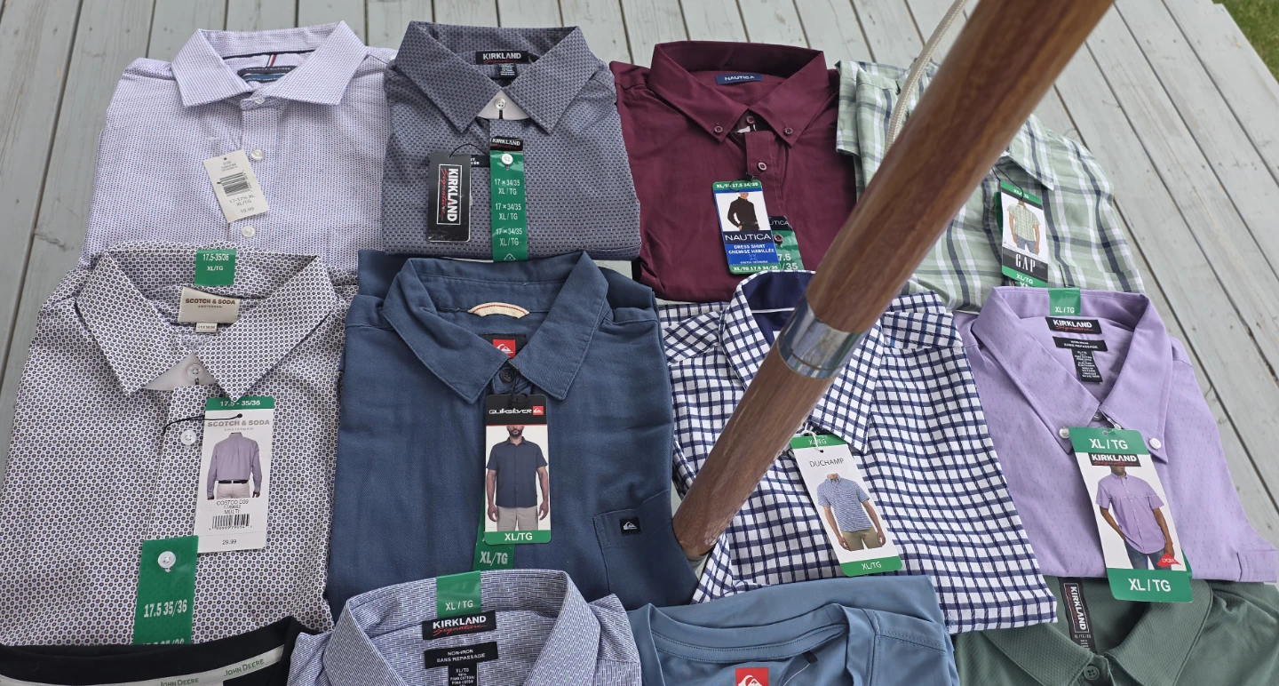 Assorted Men's Clothes: Pants, Shorts, Casual and Dress Shirts - photo 5