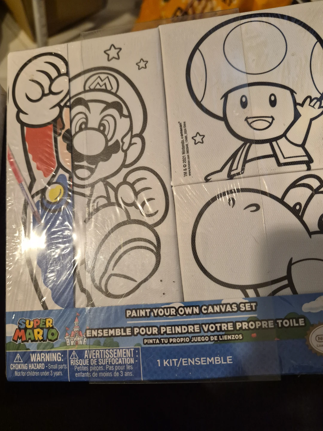 Super Mario Paint Your Own Canvas Set