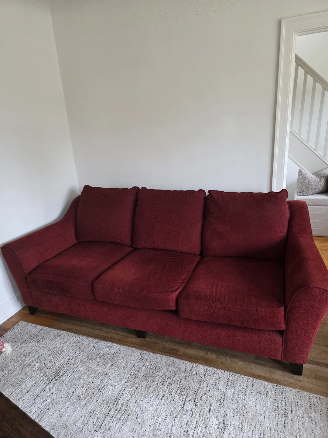Red 3-Seater Sofa
