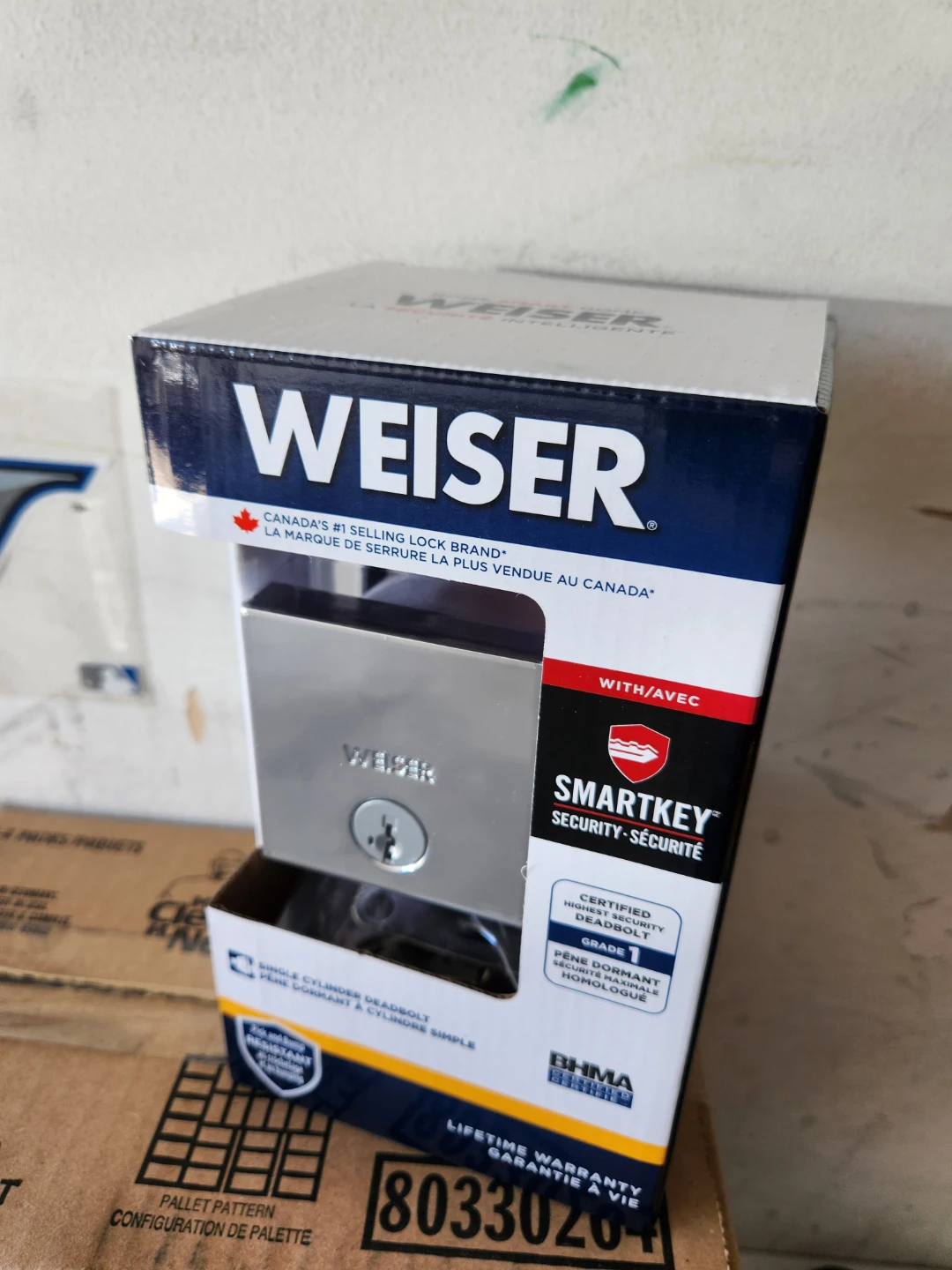 Weiser SmartKey Grade 1 Single Cylinder Deadbolt