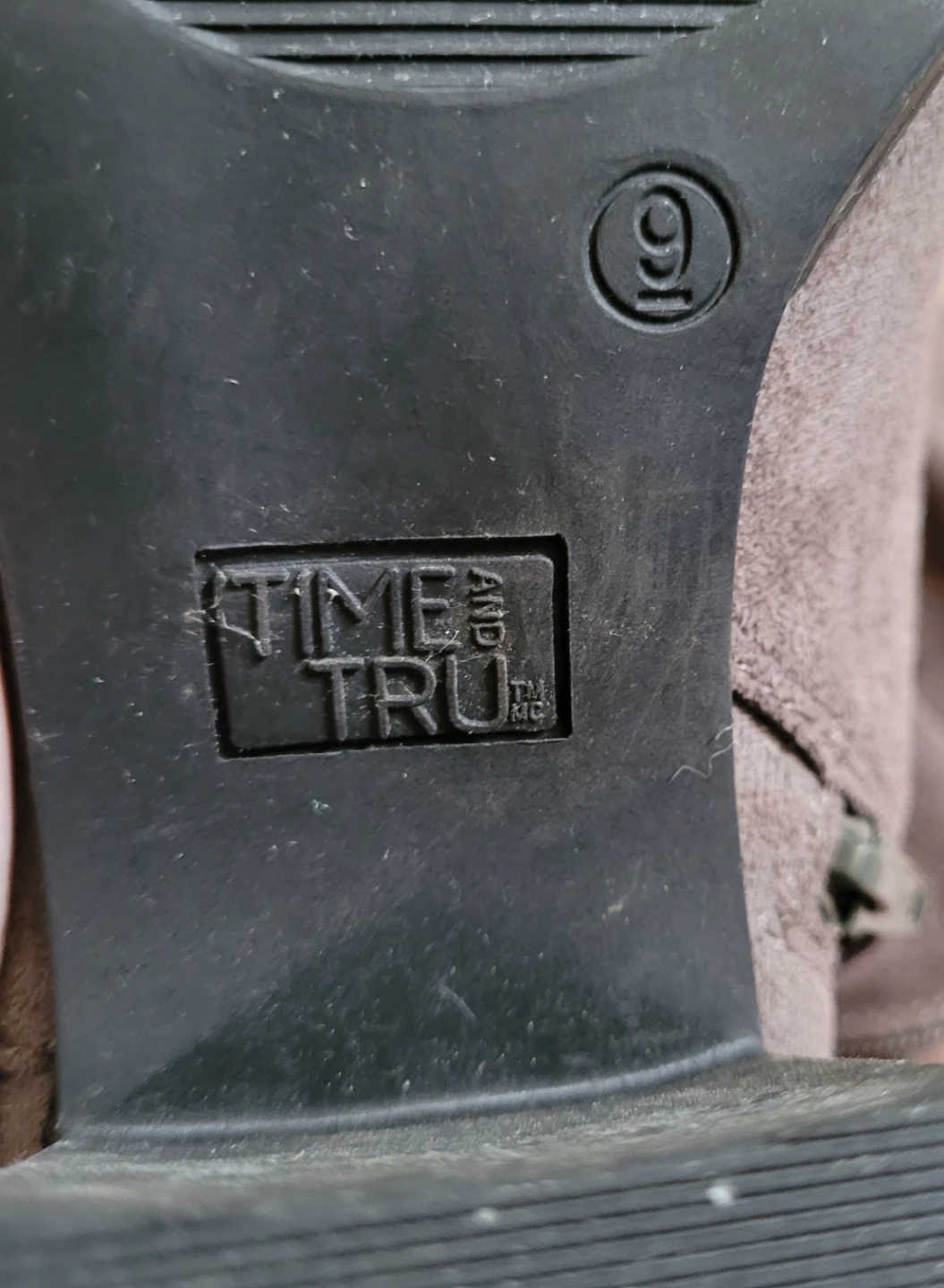 Time and Tru Women's Taupe Slouch Boots Size 9 - photo 3