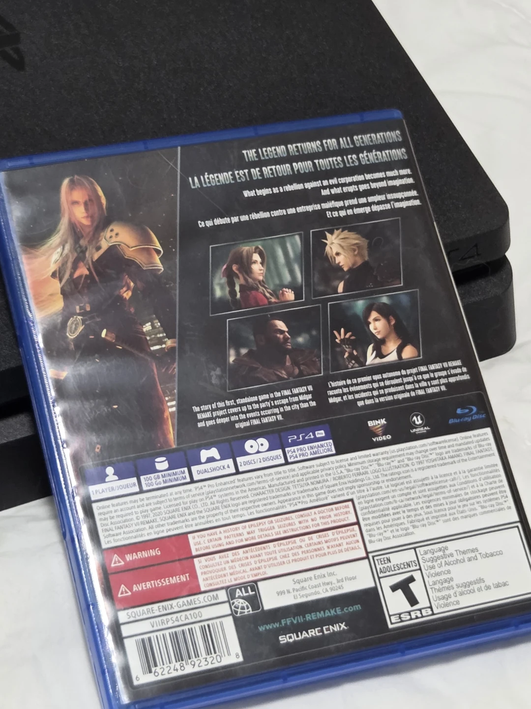 Final Fantasy VII Remake PS4 Video Game - photo 2