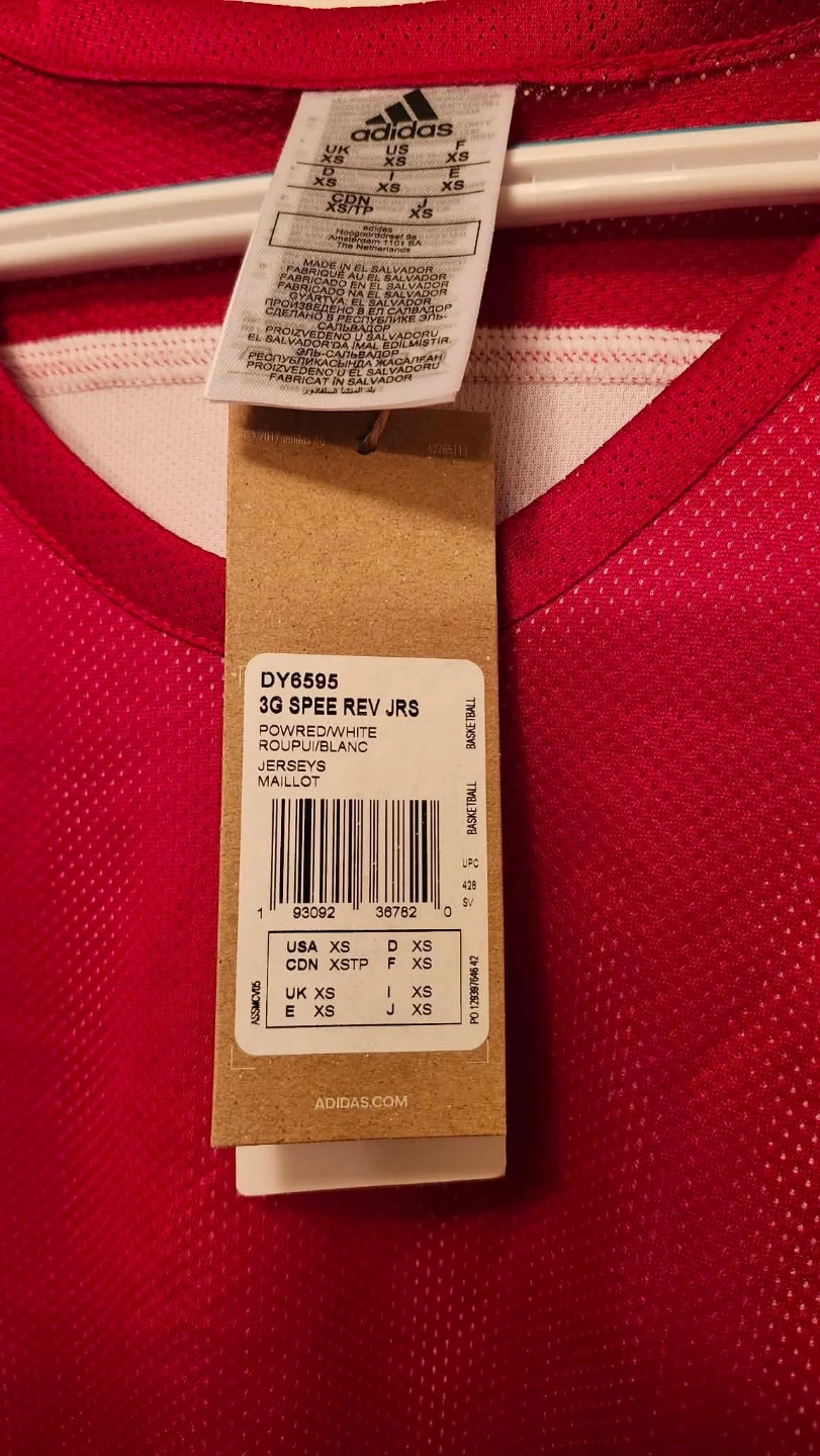 Adidas 3G Spee Rev Jrs Basketball Jersey - photo 4