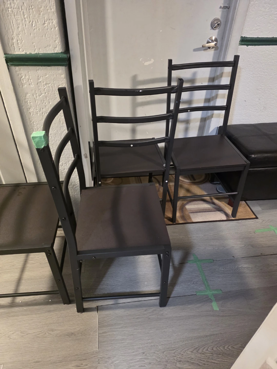 Set of 4 Black Dining Chairs - photo 5