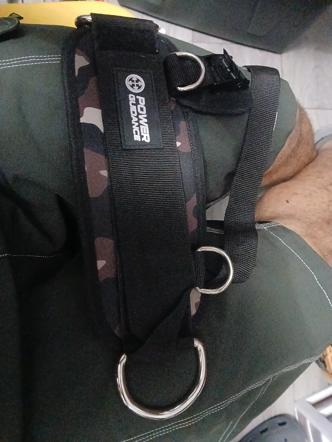 POWER GUIDANCE Black Camo Weightlifting Belt Pad