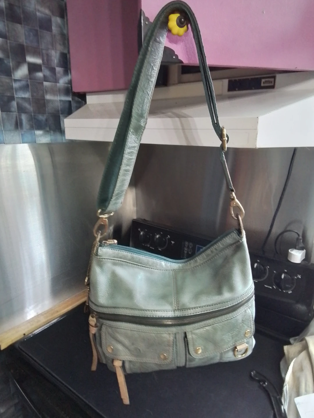 Fossil Leather Shoulder Bag