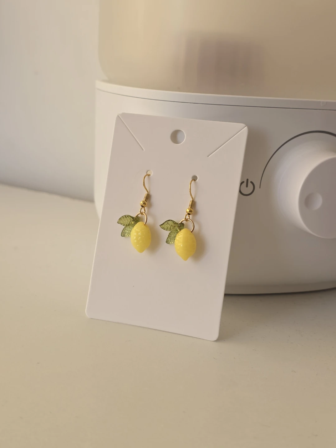 Last 3 left - Lemon Drop Earrings with Leaf Detail - photo 3