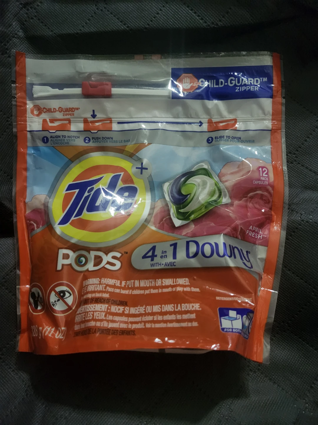 Tide Pods 4 in 1 Downy April Fresh Laundry Detergent 12 Count