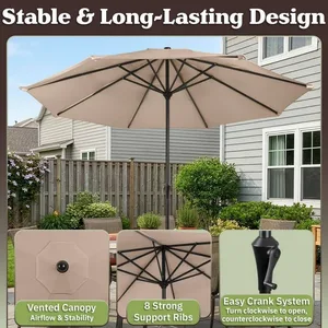 NEW in Box 9Ft Outdoor Patio Umbrella