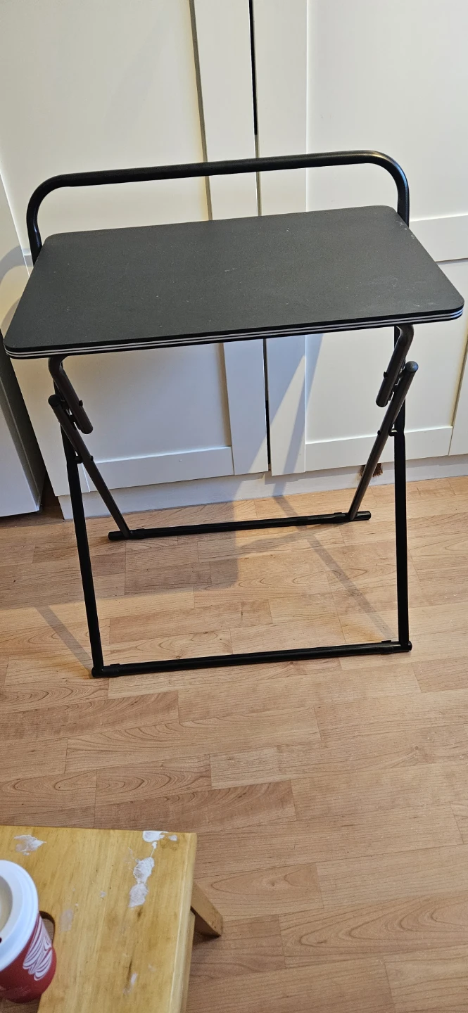 Black Folding Tray Table