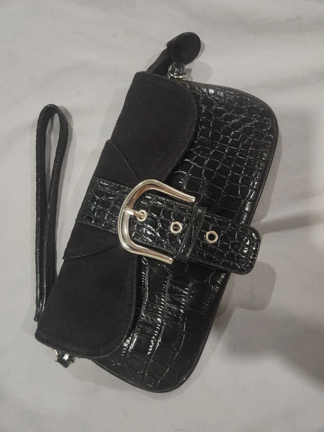 Perllini Black Clutch Wallet with Chain Strap - photo 2