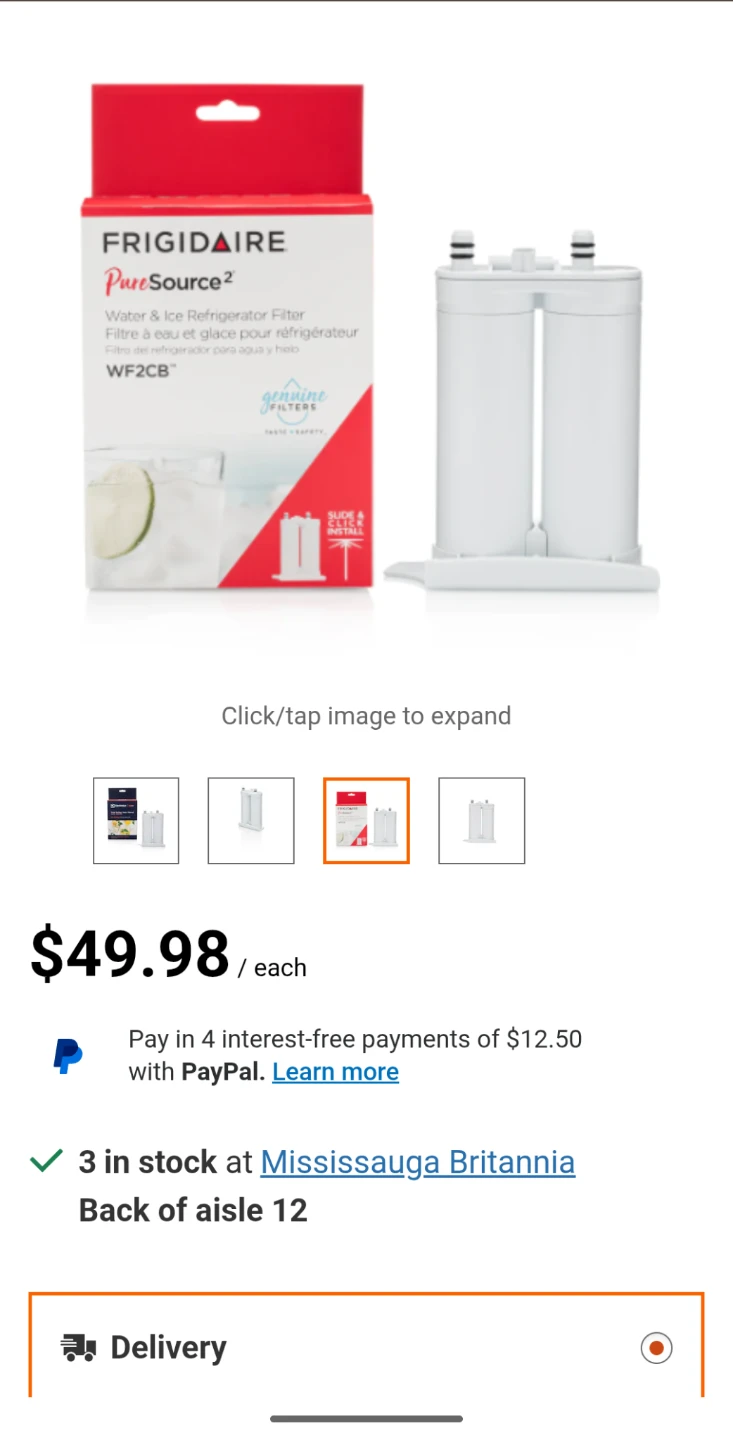 Frigidaire PureSource 2 WF2CB Water & Ice Refrigerator Filter - photo 5