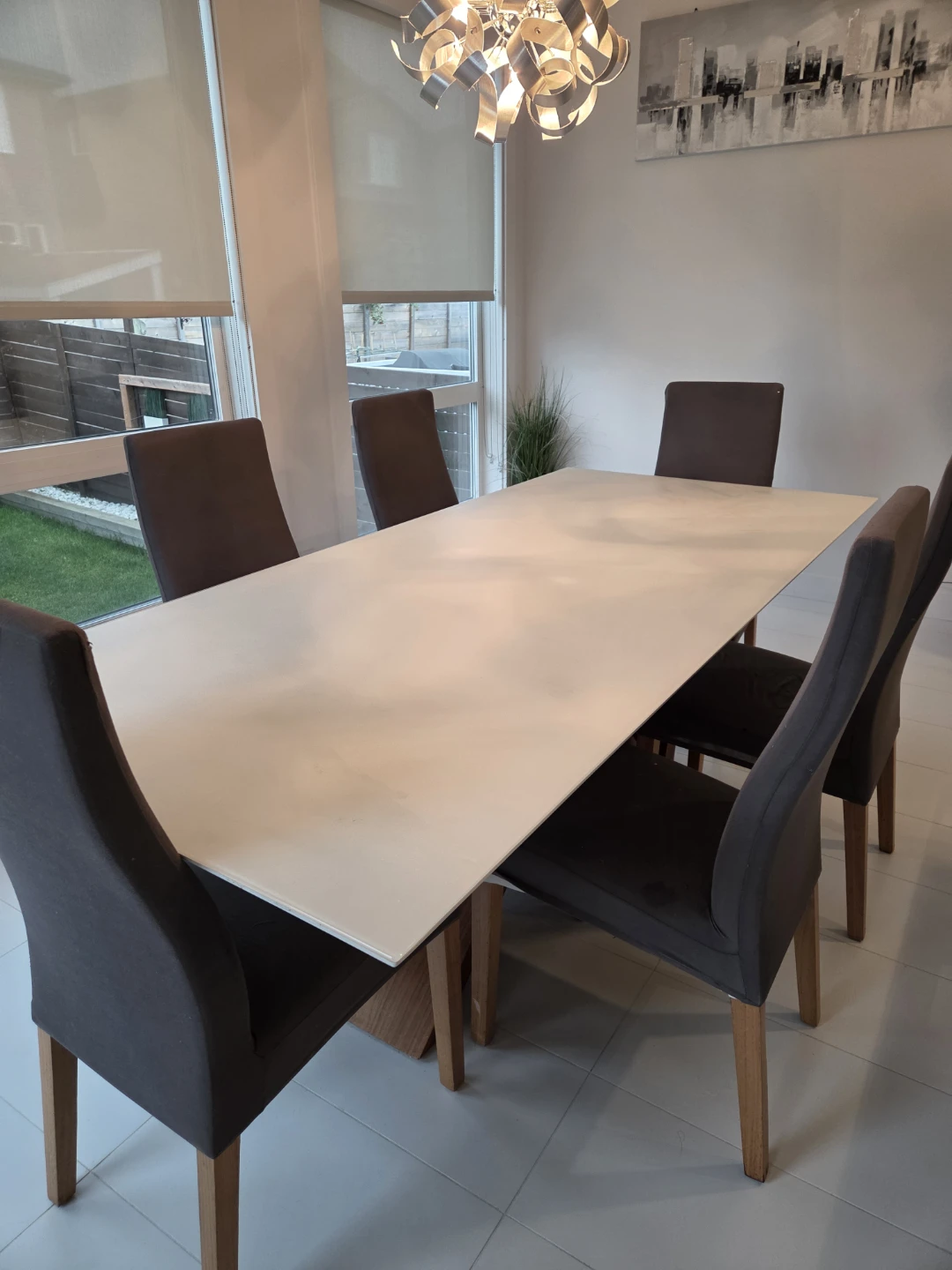 (Mobler) Modern Dining Table with 6 Chairs - photo 2