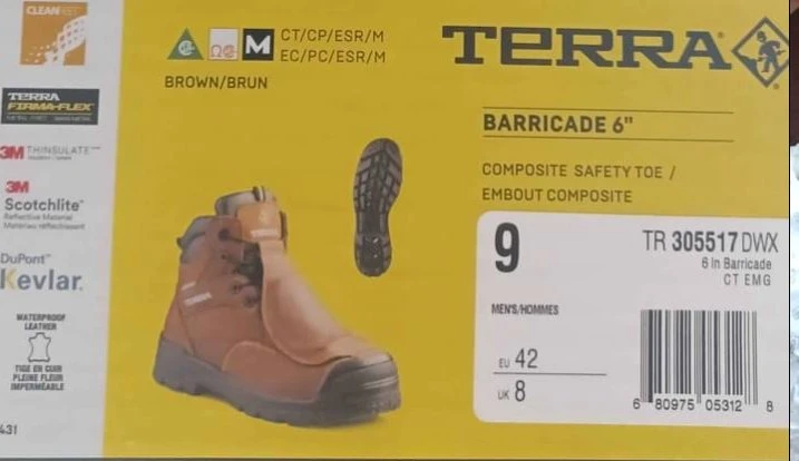 TERRA Barricade 6" Composite Toe Work Boots