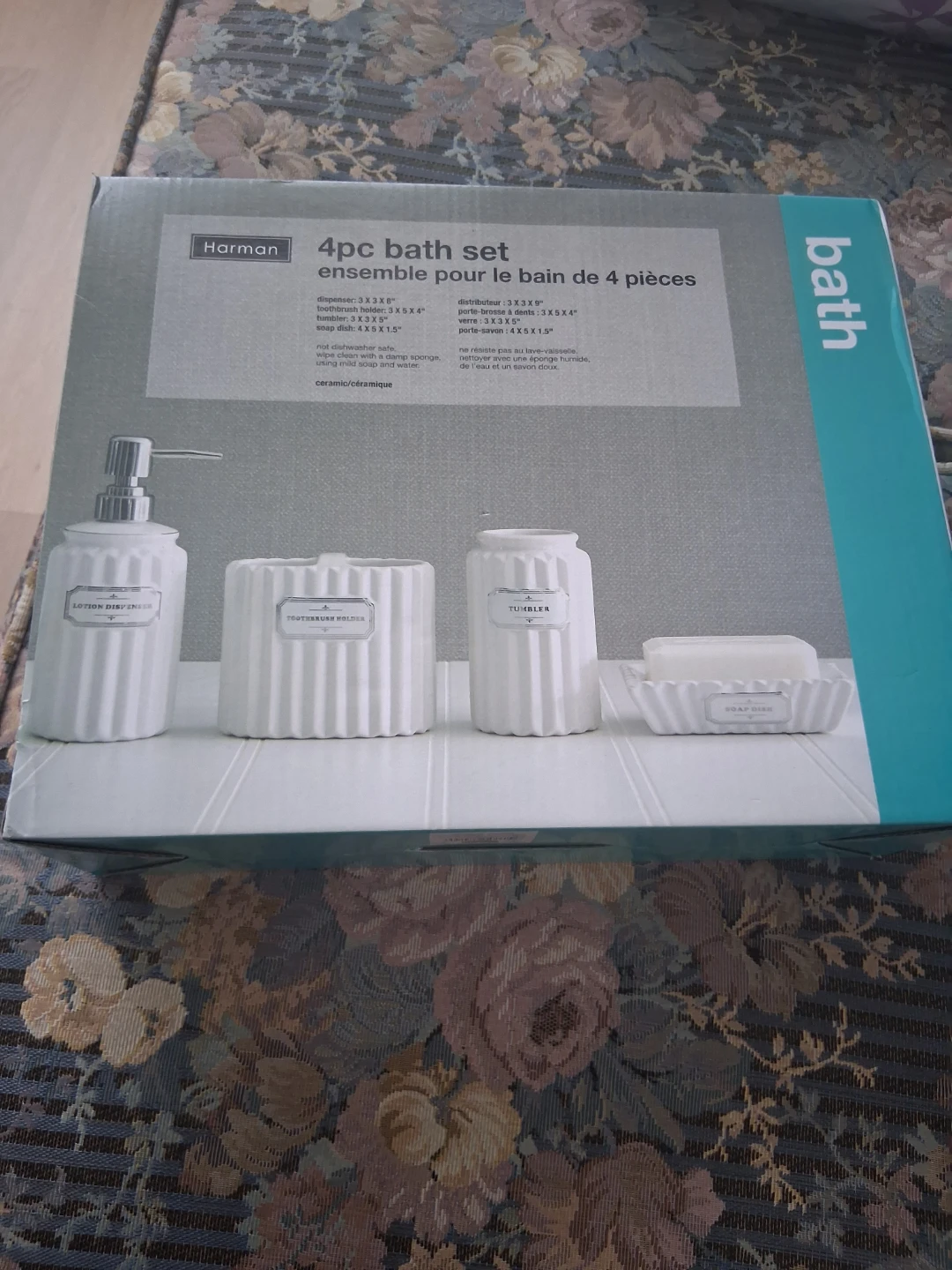 Harman 4pc White Ceramic Bath Set