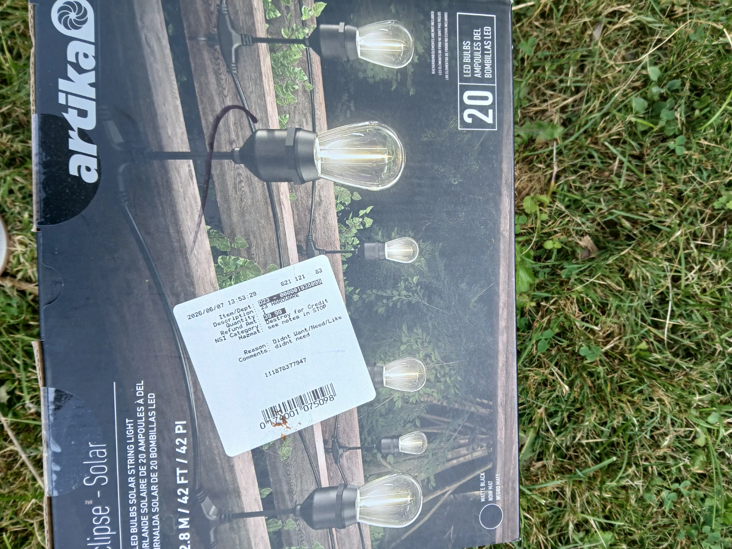 Artika Eclipse Solar String Lights