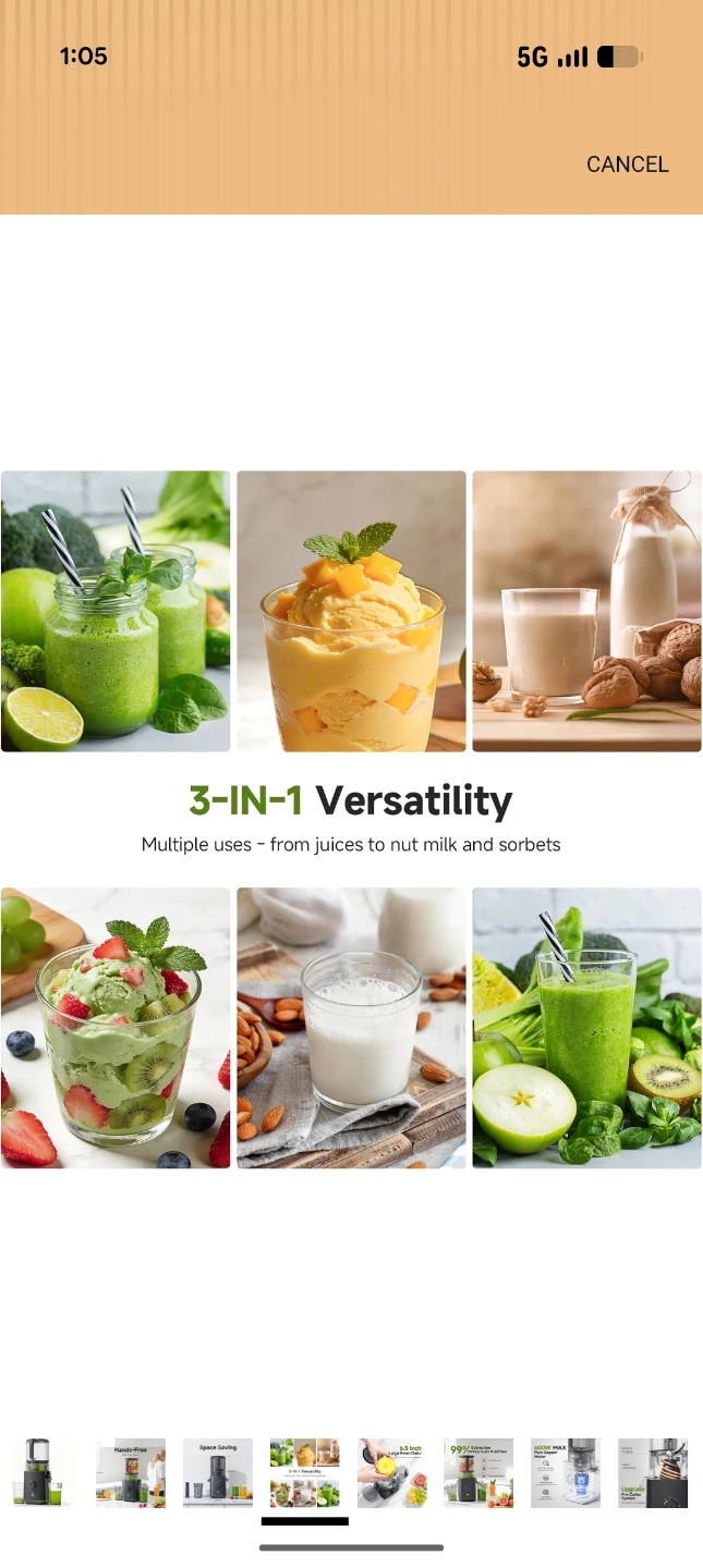 3-in-1 Juicer, Sorbet and Nut Milk Maker - photo 4