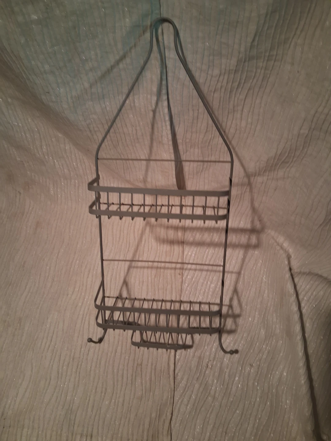 Gray Metal 2-Tier Hanging Shelf - photo 2