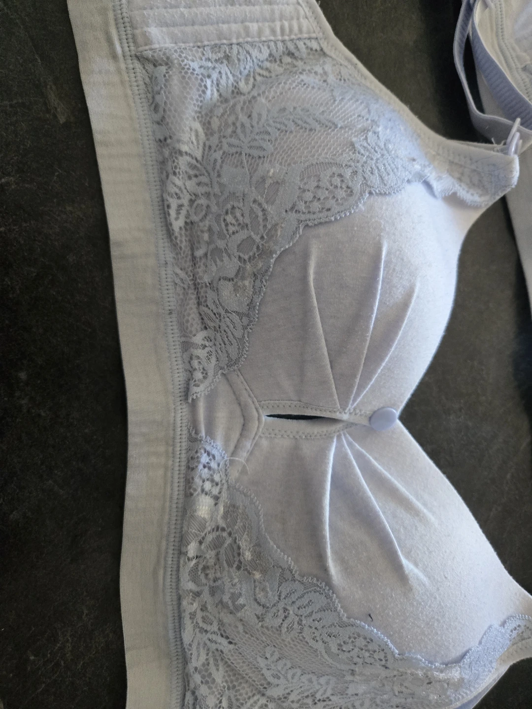 Light Blue Lace Trim Bra - photo 2