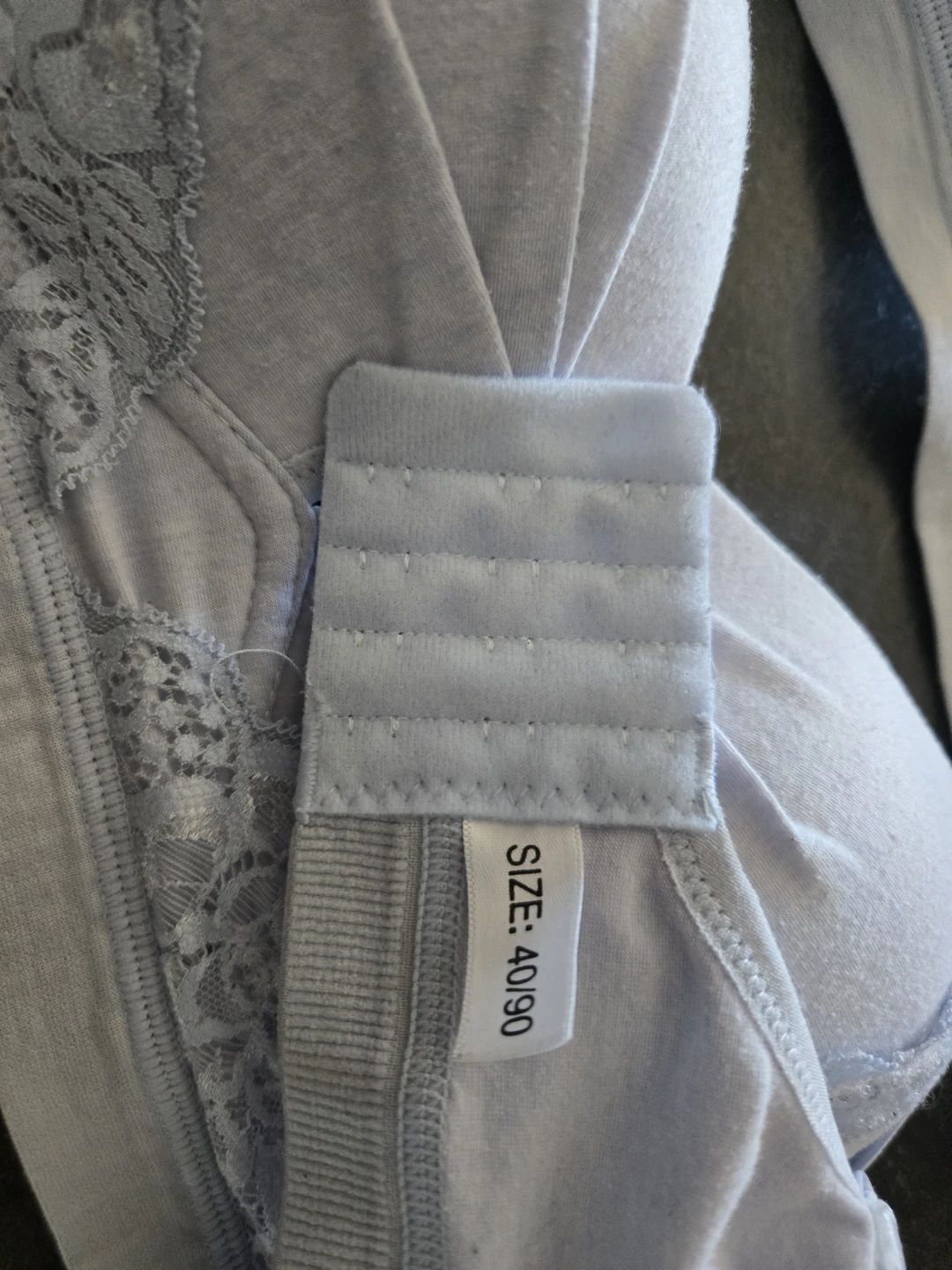 Light Blue Lace Trim Bra - photo 3