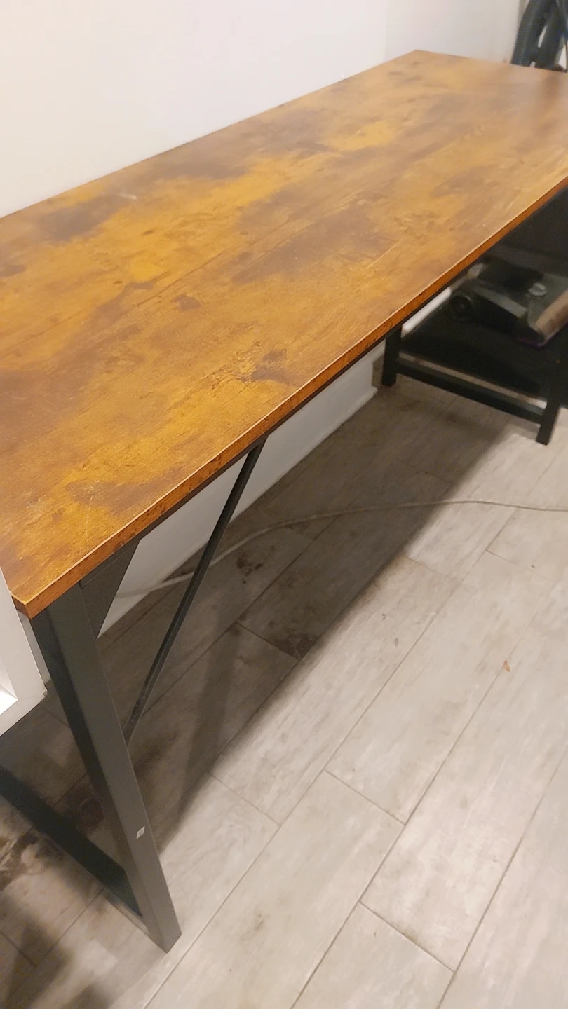 Rustic Wood and Metal Desk - photo 3
